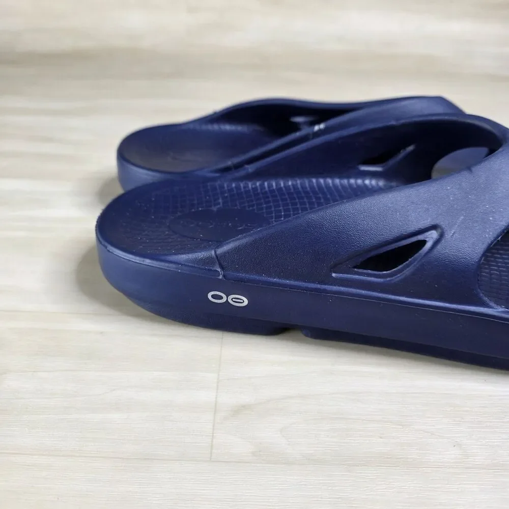 Oofos Ooriginal Blue Men’s Size 14 Recovery‎ Thong Flip Flop Sandals Comfort